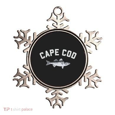 Cape Cod Striper Striped Bass Fun Fishing Ornament