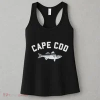 Cape Cod Striper Striped Bass Fun Fishing Women's Tank Top thumb 3