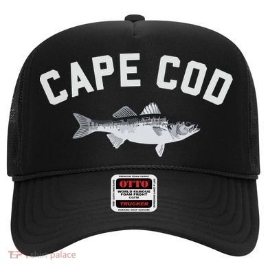 Cape Cod Striper Striped Bass Fun Fishing Hat