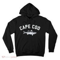 Cape Cod Striper Striped Bass Fun Fishing Tall Hoodie thumb 0