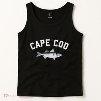Cape Cod Striper Striped Bass Fun Fishing Tank Top thumb 2