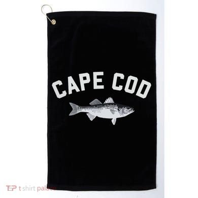 Cape Cod Striper Striped Bass Fun Fishing Golf Towel
