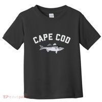 Cape Cod Striper Striped Bass Fun Fishing Toddler T-Shirt thumb 0