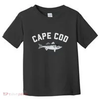 Cape Cod Striper Striped Bass Fun Fishing Toddler T-Shirt thumb 0