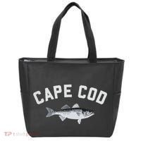 Cape Cod Striper Striped Bass Fun Fishing Tote Bag thumb 0