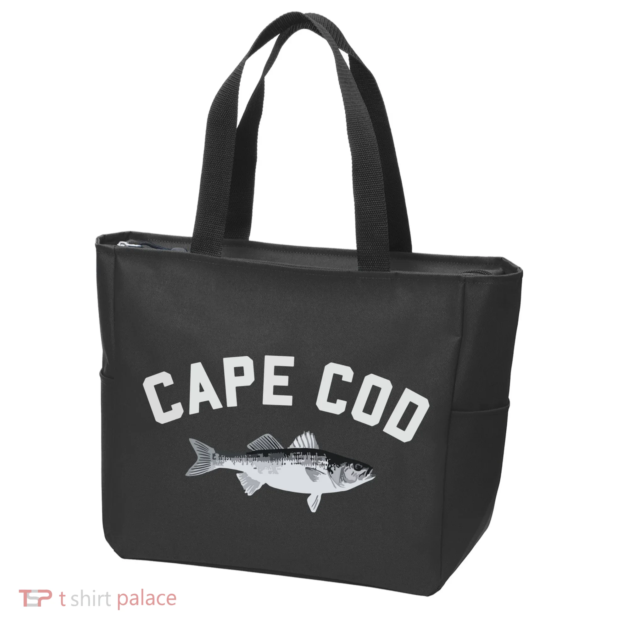 Cape Cod Striper Striped Bass Fun Fishing Tote Bag