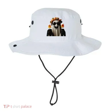 Candy Corn Spooky Ghost Halloween Pumpkin Bucket Hat