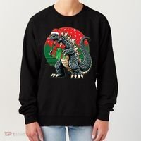 Cool Christmas Santa Japanese Monster Kaiju Women's Sweatshirt thumb 0
