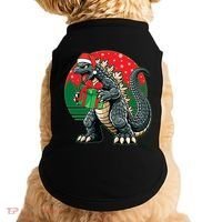 Cool Christmas Santa Japanese Monster Kaiju Doggie Tank thumb 0