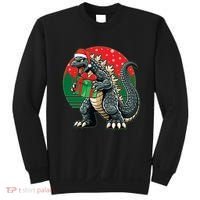 Cool Christmas Santa Japanese Monster Kaiju Sweatshirt thumb 0