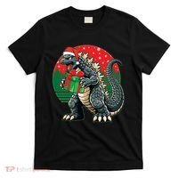 Cool Christmas Santa Japanese Monster Kaiju T-Shirt thumb 0