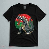 Cool Christmas Santa Japanese Monster Kaiju T-Shirt thumb 5
