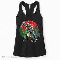 Cool Christmas Santa Japanese Monster Kaiju Women's Tank Top thumb 0