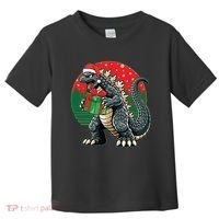 Cool Christmas Santa Japanese Monster Kaiju Toddler T-Shirt thumb 0