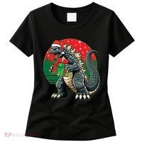 Cool Christmas Santa Japanese Monster Kaiju Women's T-Shirt thumb 0