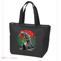 Cool Christmas Santa Japanese Monster Kaiju Tote Bag thumb 3