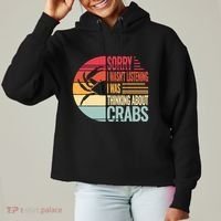 Crab Crabmeat Seafood Crabbing Crabs Crabby Ladies Heavyweight Boxy Pullover Hoodie thumb 0