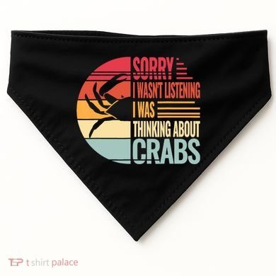 Crab Crabmeat Seafood Crabbing Crabs Crabby USA-Made Doggie Bandana
