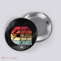 Crab Crabmeat Seafood Crabbing Crabs Crabby Button thumb 0