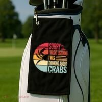 Crab Crabmeat Seafood Crabbing Crabs Crabby Golf Towel thumb 2