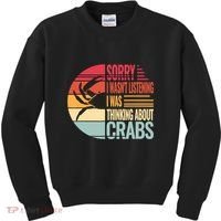 Crab Crabmeat Seafood Crabbing Crabs Crabby Kids Sweatshirt thumb 0