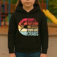 Crab Crabmeat Seafood Crabbing Crabs Crabby Kids Hoodie thumb 3