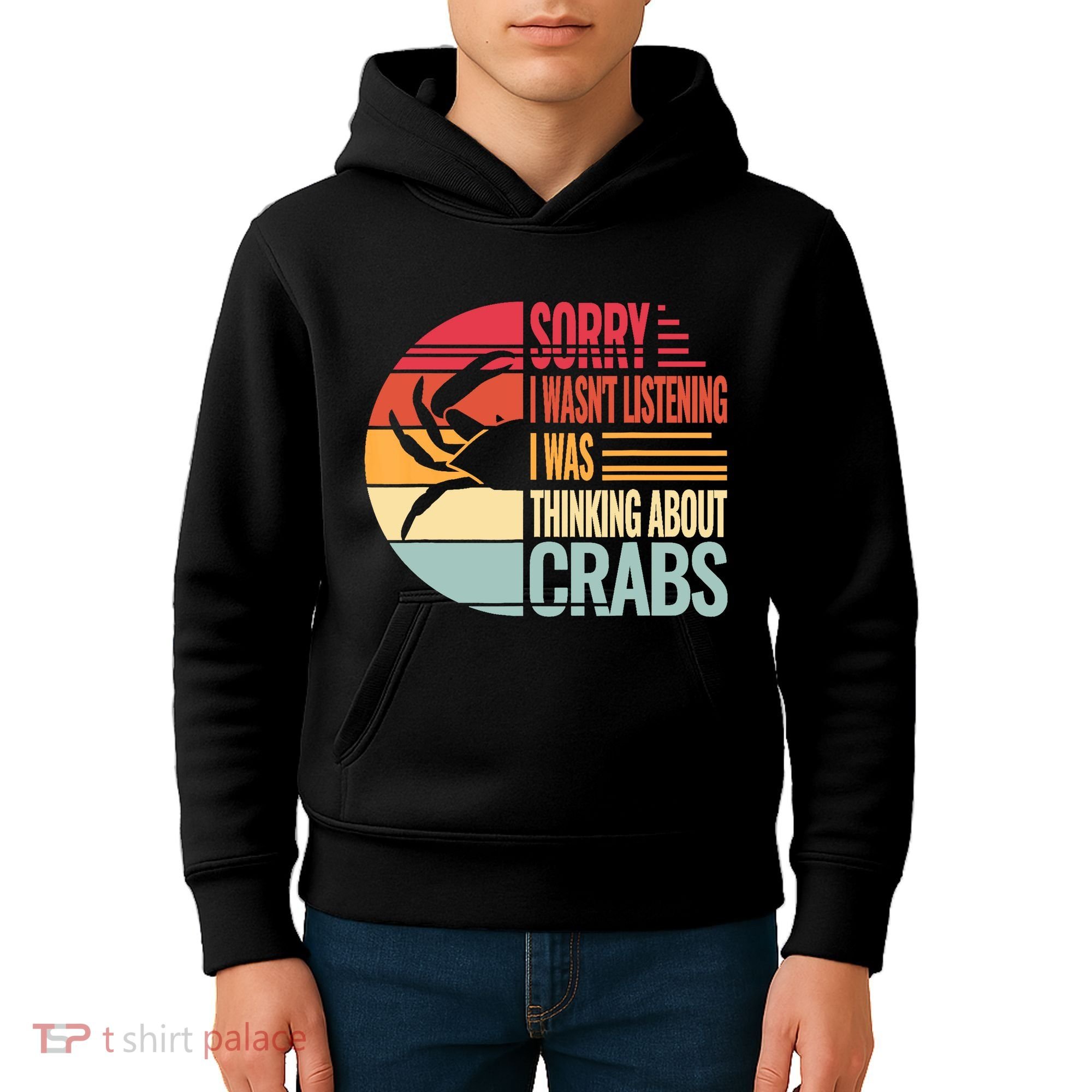 Crab Crabmeat Seafood Crabbing Crabs Crabby Kids Hoodie