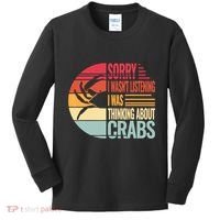 Crab Crabmeat Seafood Crabbing Crabs Crabby Kids Long Sleeve Shirt thumb 0