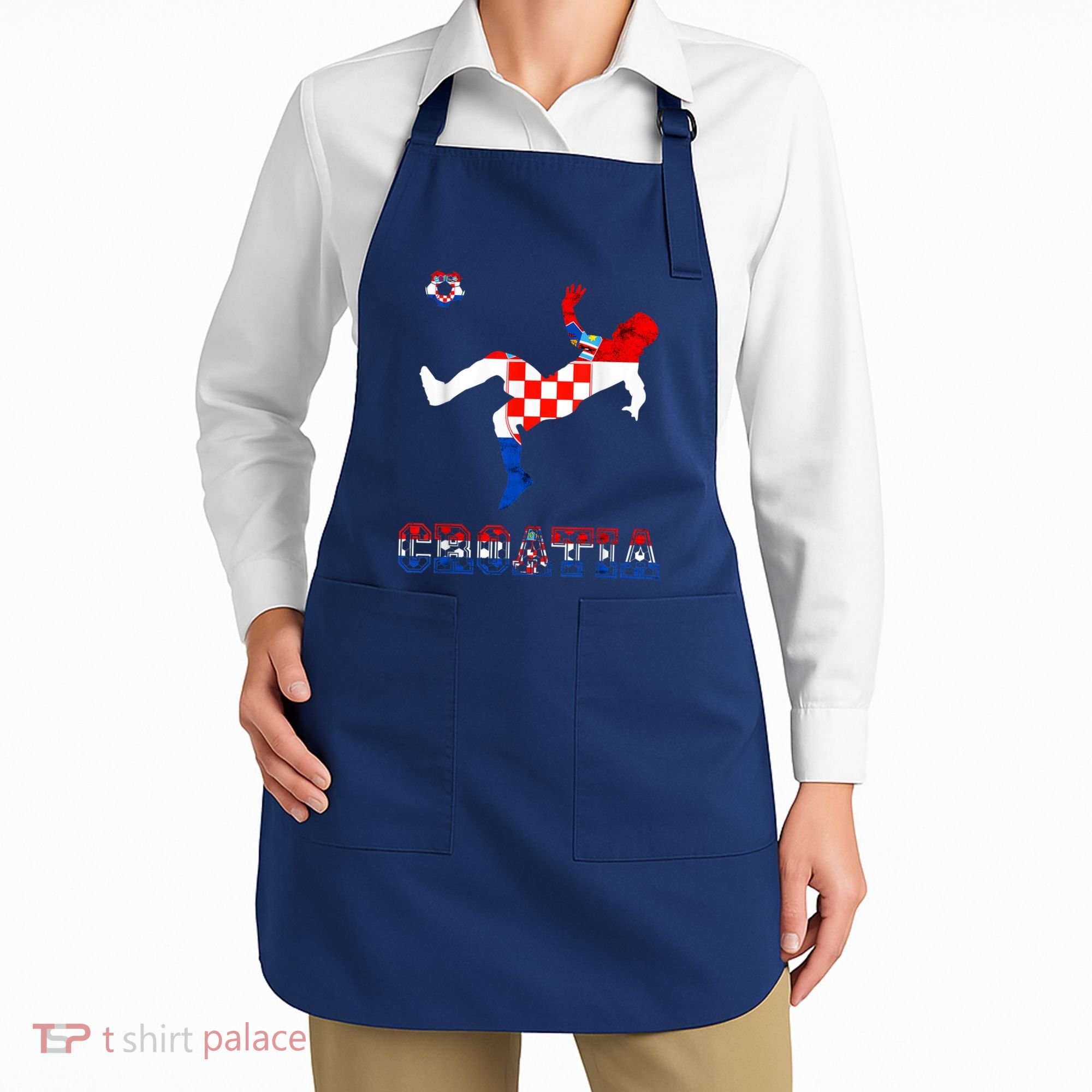 Croatia Croatian Soccer Player Croatian Pride Croatian Flag Apron