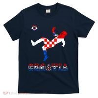 Croatia Croatian Soccer Player Croatian Pride Croatian Flag T-Shirt thumb 0