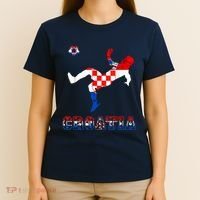 Croatia Croatian Soccer Player Croatian Pride Croatian Flag T-Shirt thumb 4