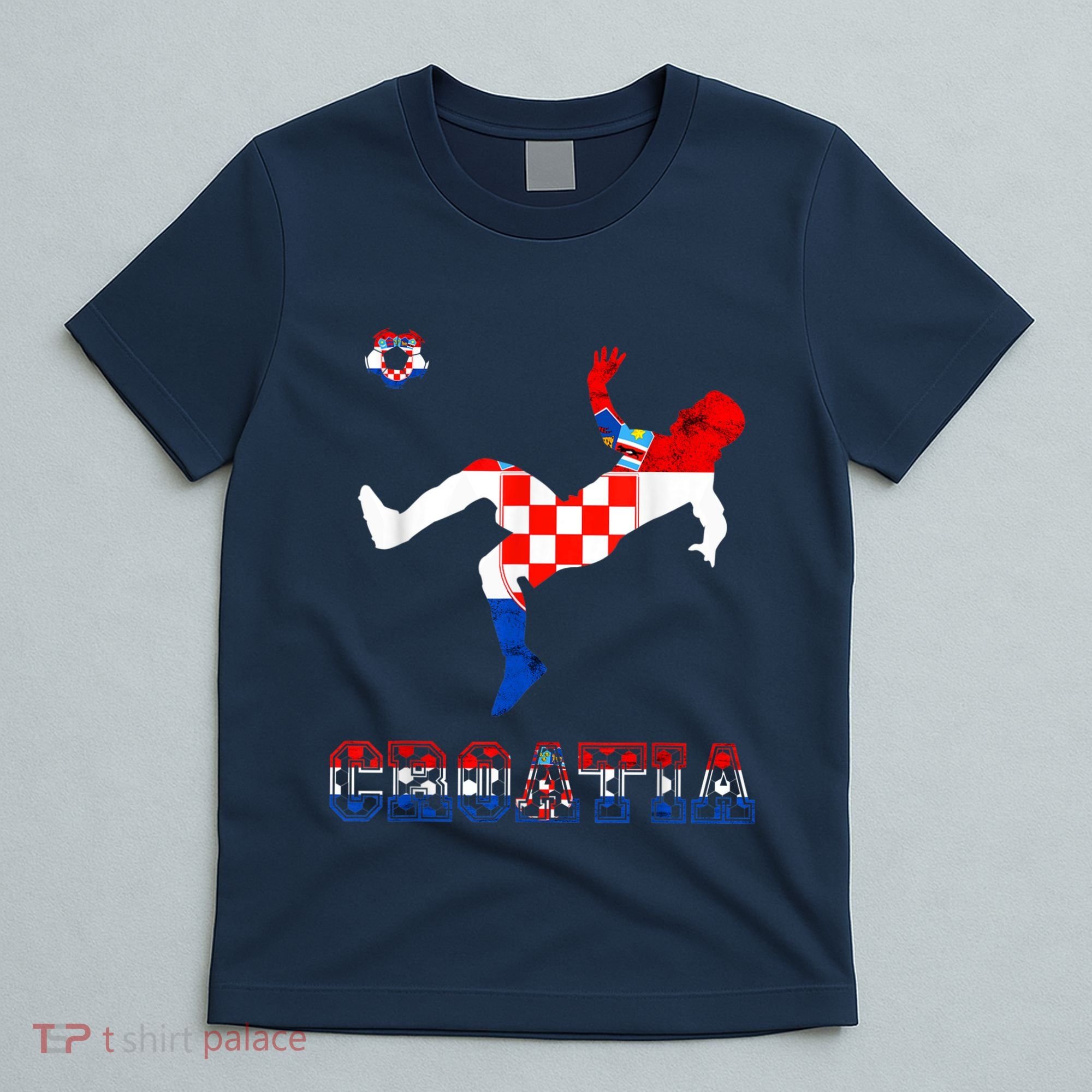 Croatia Croatian Soccer Player Croatian Pride Croatian Flag T-Shirt