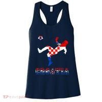 Croatia Croatian Soccer Player Croatian Pride Croatian Flag Women's Tank Top thumb 0