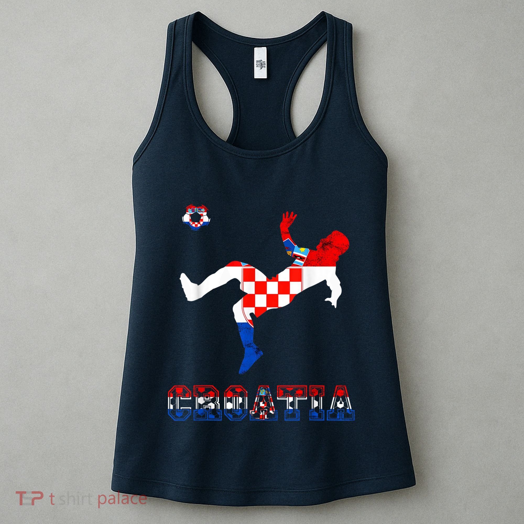 Croatia Croatian Soccer Player Croatian Pride Croatian Flag Women's Tank Top