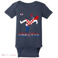 Croatia Croatian Soccer Player Croatian Pride Croatian Flag Baby Bodysuit thumb 0