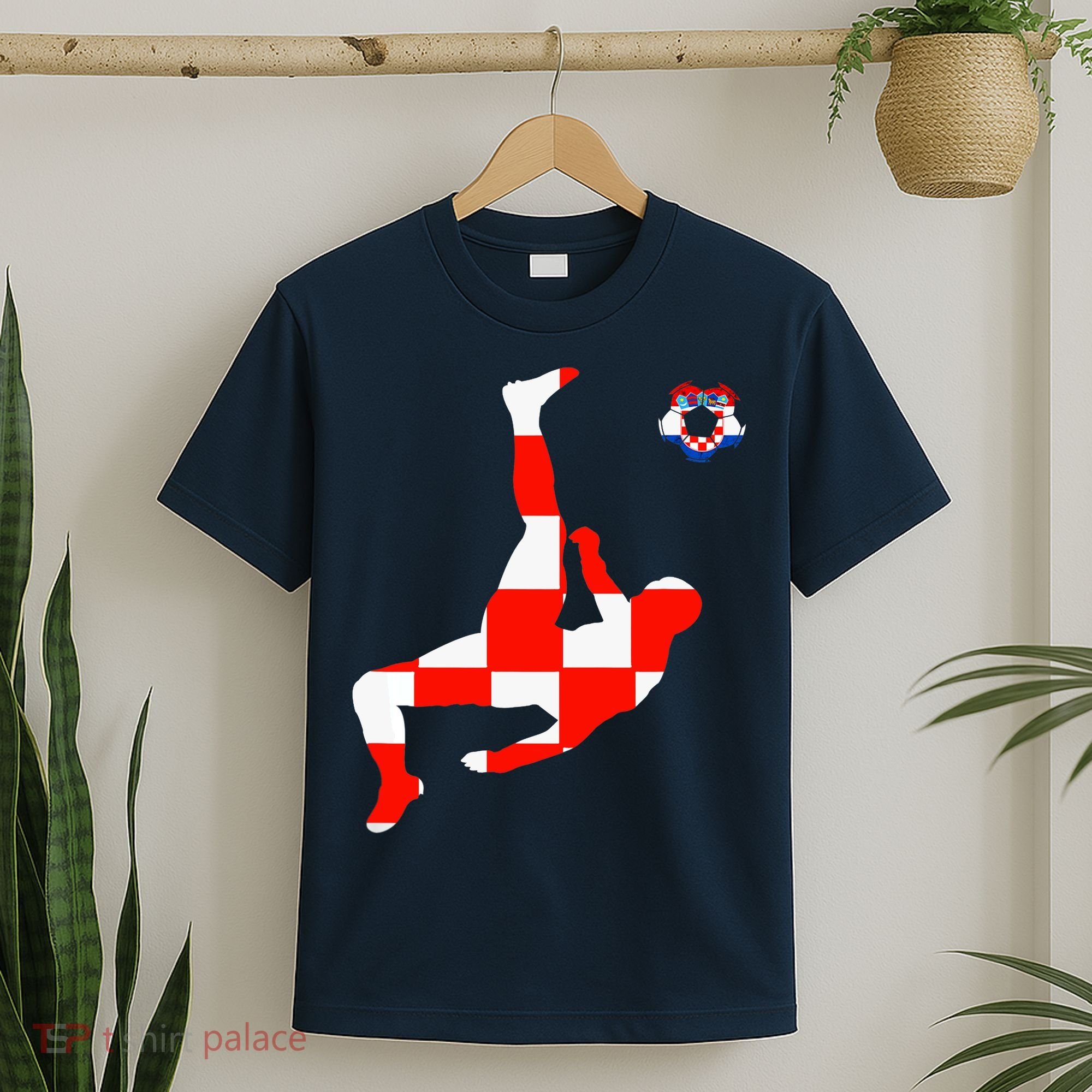 Croatia Croatian Soccer Player Croatian Pride Croatian Flag T-Shirt
