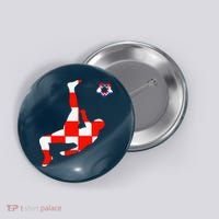 Croatia Croatian Soccer Player Croatian Pride Croatian Flag Button thumb 0