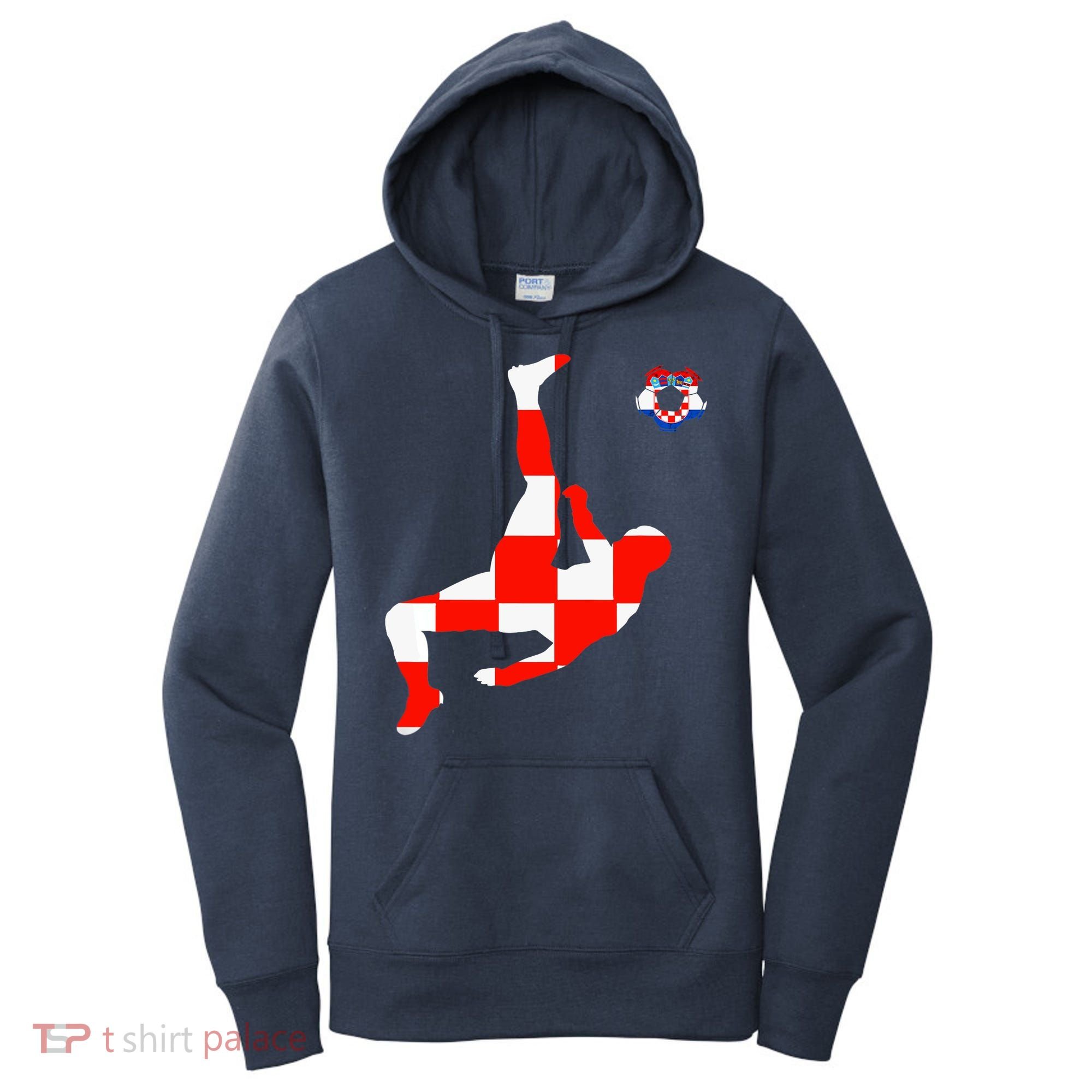 Croatia Croatian Soccer Player Croatian Pride Croatian Flag Women's Hoodie