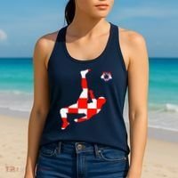 Croatia Croatian Soccer Player Croatian Pride Croatian Flag Women's Tank Top thumb 2