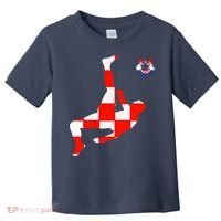 Croatia Croatian Soccer Player Croatian Pride Croatian Flag Toddler T-Shirt thumb 0