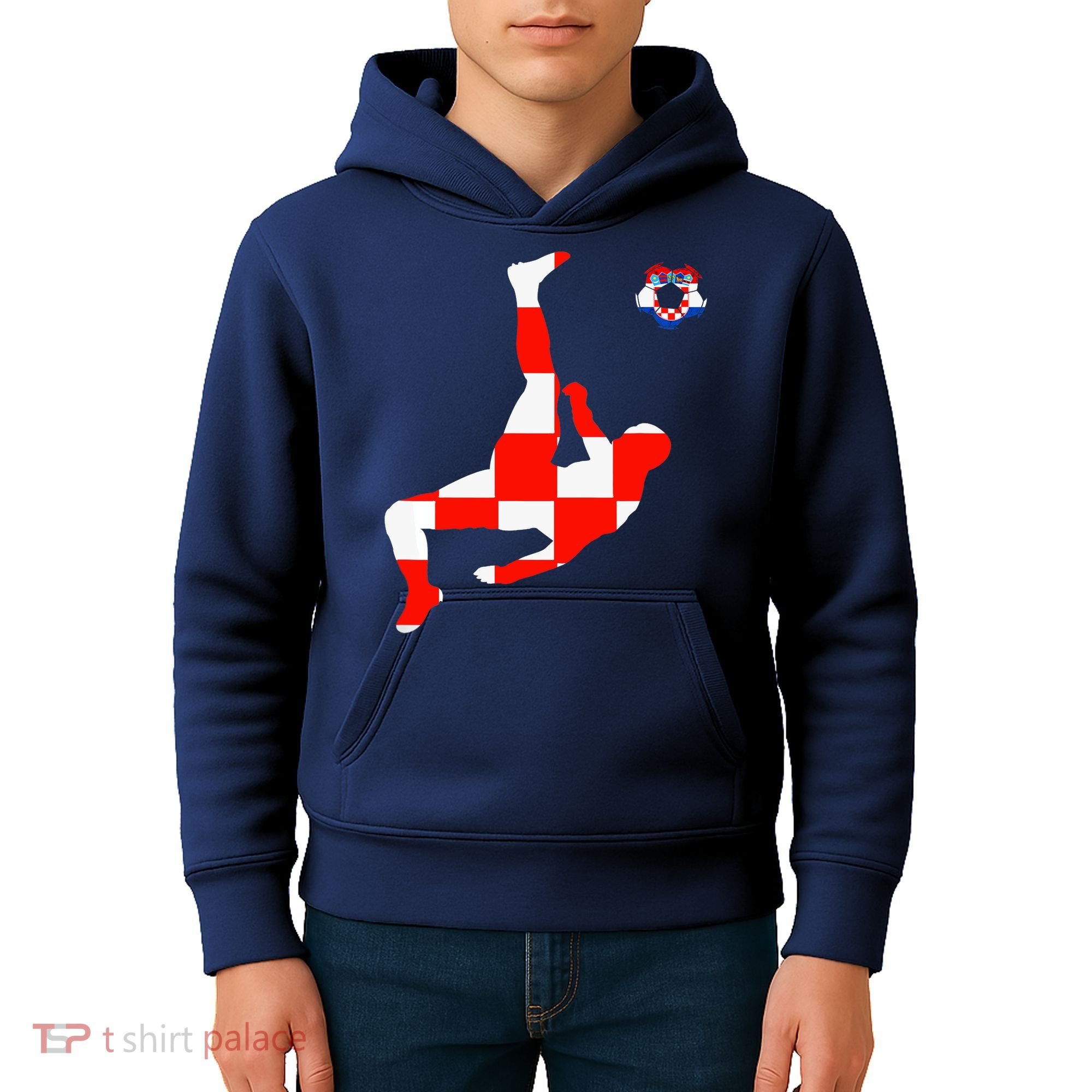 Croatia Croatian Soccer Player Croatian Pride Croatian Flag Kids Hoodie
