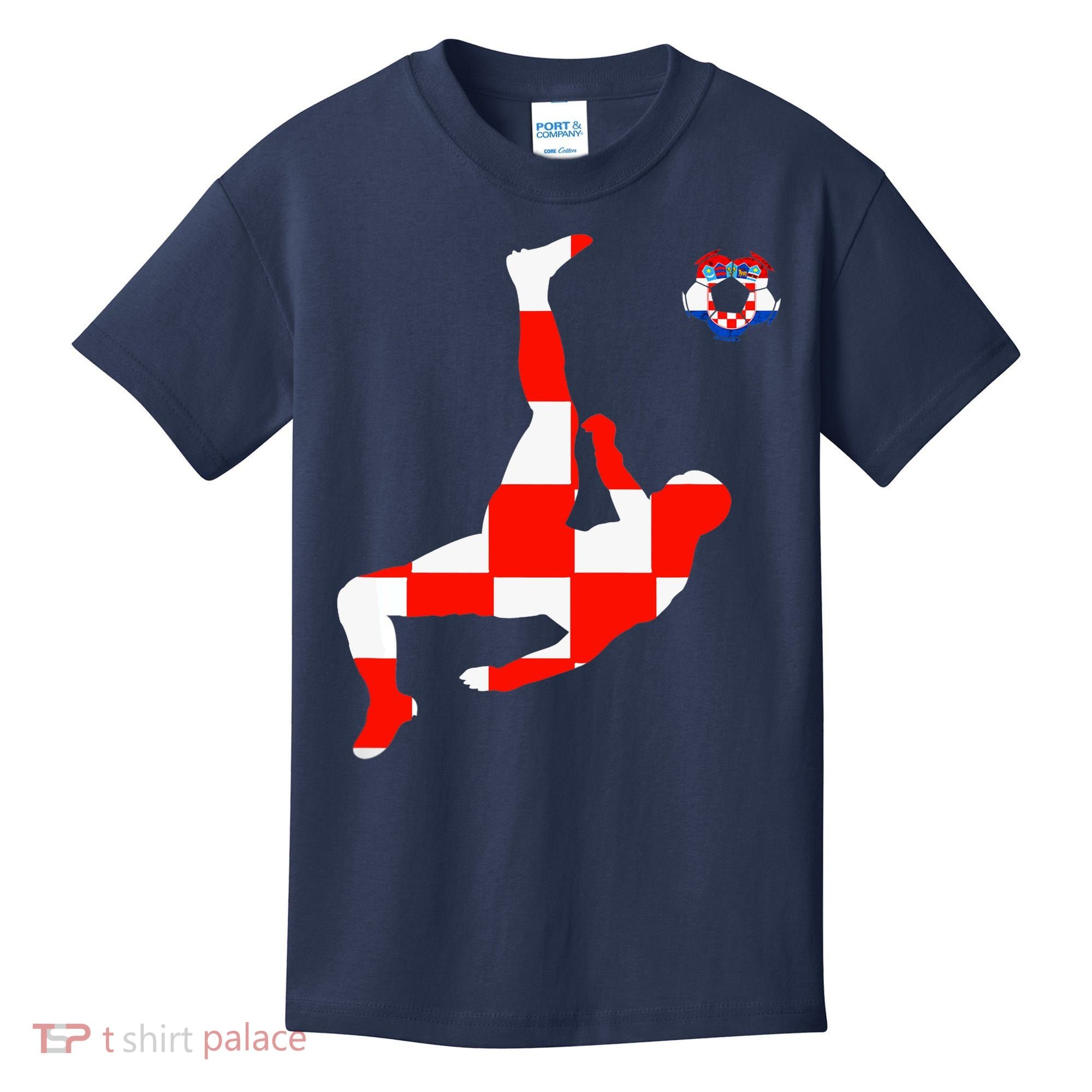Croatia Croatian Soccer Player Croatian Pride Croatian Flag Kids T-Shirt