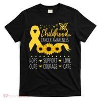 Childhood Cancer Support Family Childhood Cancer Awareness T-Shirt thumb 0