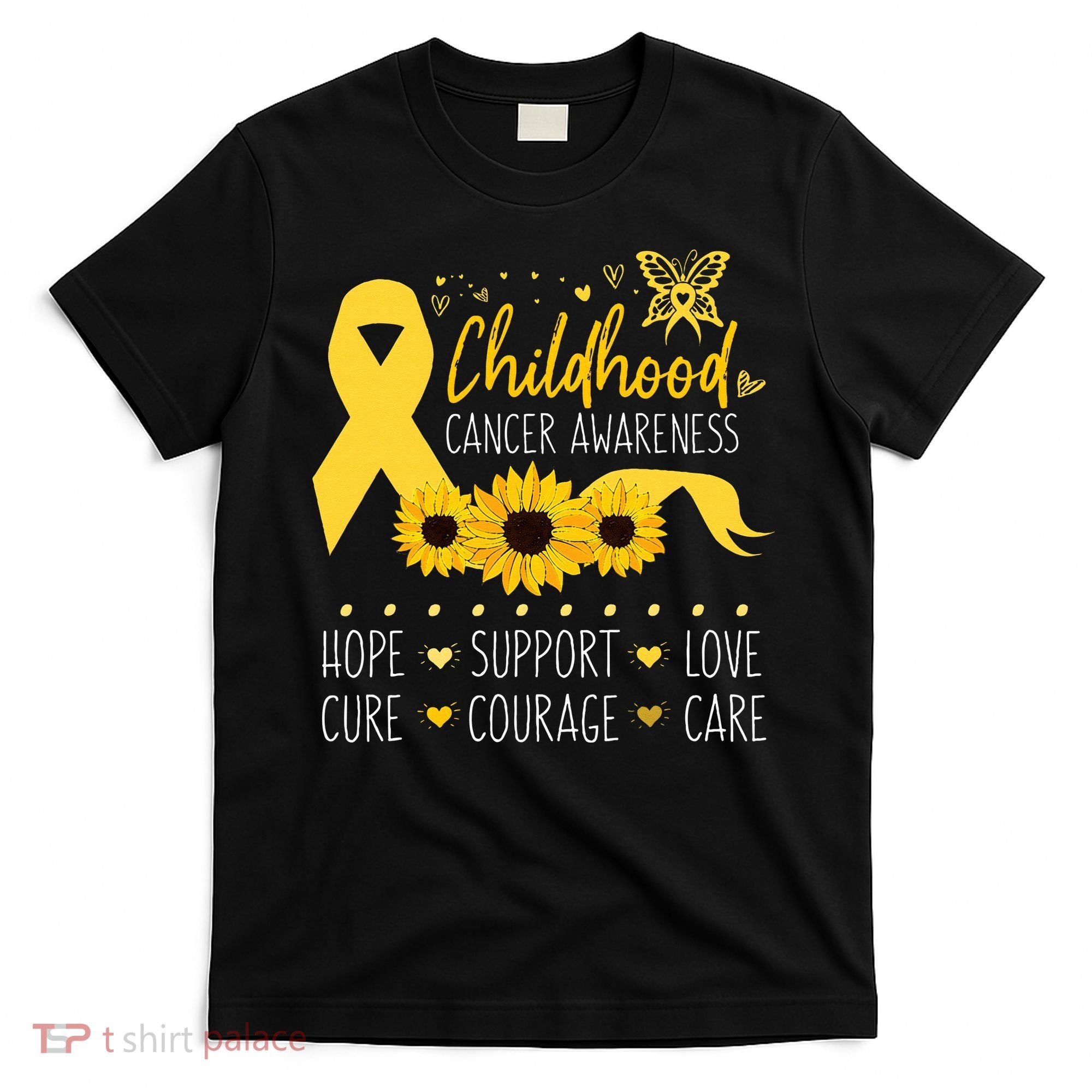 Childhood Cancer Support Family Childhood Cancer Awareness T-Shirt