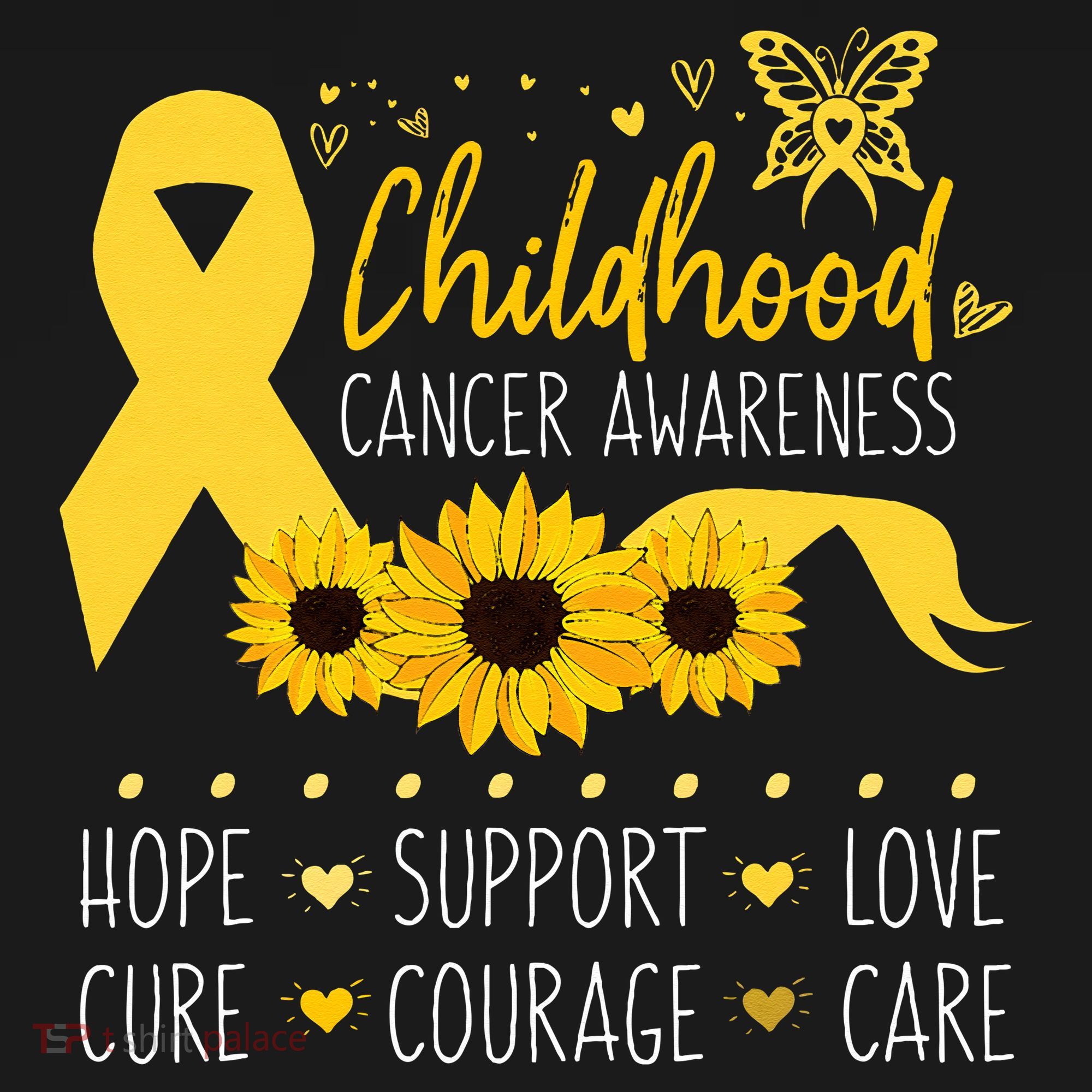 Childhood Cancer Support Family Childhood Cancer Awareness T-Shirt
