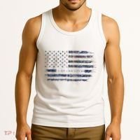 Clan Crichton Scottish Tartan Us Flag Kilt Scotland Tank Top thumb 3
