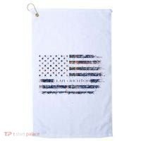 Clan Crichton Scottish Tartan Us Flag Kilt Scotland Golf Towel thumb 0