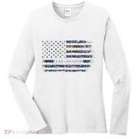 Clan Crichton Scottish Tartan Us Flag Kilt Scotland Women's Long Sleeve Shirt thumb 0