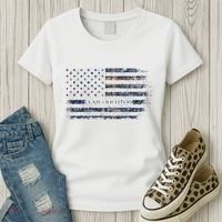 Clan Crichton Scottish Tartan Us Flag Kilt Scotland Women's T-Shirt thumb 3