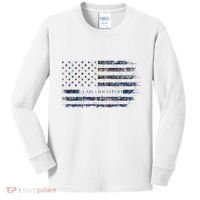 Clan Crichton Scottish Tartan Us Flag Kilt Scotland Kids Long Sleeve Shirt thumb 0